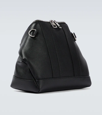 Shop Alexander Mcqueen De Manta Leather Tote Bag In Black