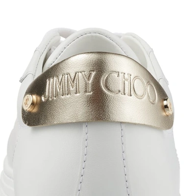 Shop Jimmy Choo Rome/f In V White/champagne