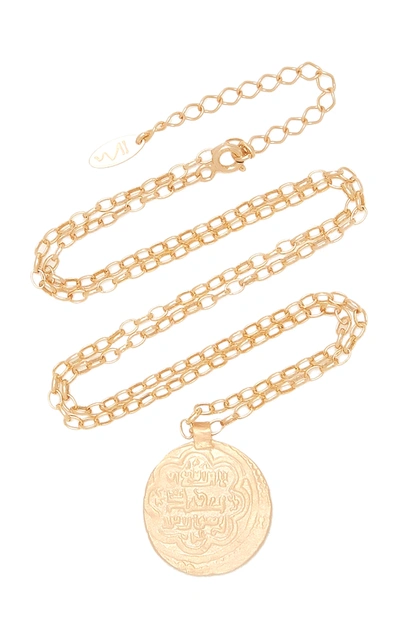 Shop Maison Irem Women's Coin Pamba Gold Vermeil And Sterling Silver Necklace