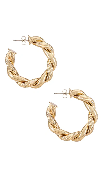 Petit Moments Limelight Hoops In Metallic Gold