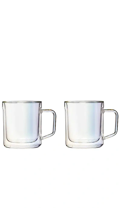 Corkcicle Glass Mug Set of 2 12oz / Prism