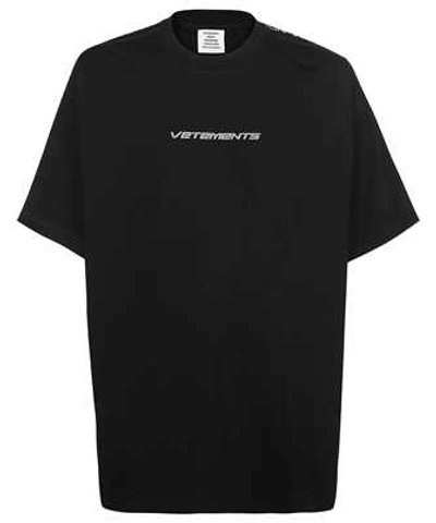 Shop Vetements Logo Tape T-shirt In Black