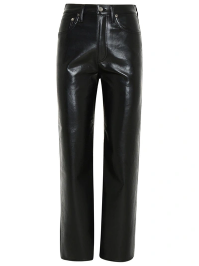 Shop Agolde 90s Pinch Waist High Rise Tapered Pants In Black