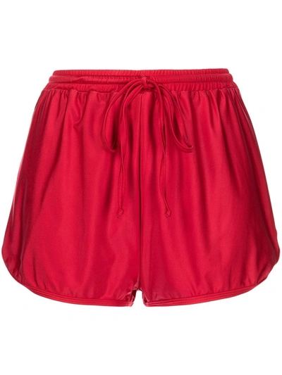 Shop Duskii Mel Swim Shorts In Red