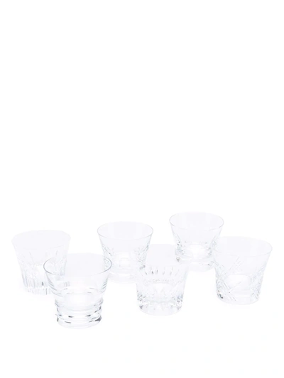 Shop Baccarat Everyday Crystal Tumbler Set Of 6 In White