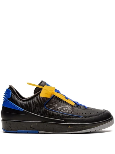 Shop Jordan X Off-white Air  2 Retro Low Og Sp "black/blue" Sneakers