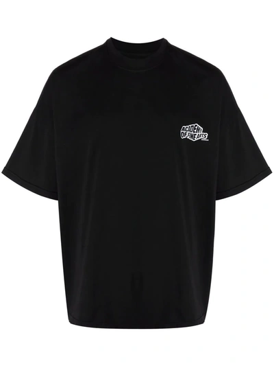 Shop Bonsai Logo-print Cotton T-shirt In Black