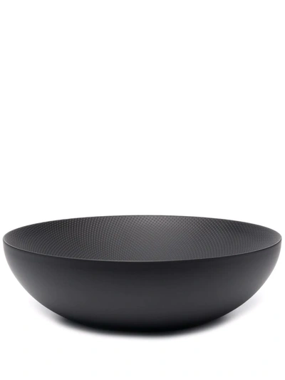 Shop Alessi Double Wall Bowl In Black