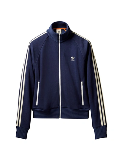 Shop Adidas Originals Adidas X Wales Bonner 80s Zip-up Jacket In Night Sky