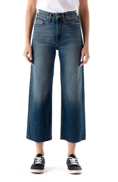 Shop Modern American Savannah High Waist Crop Wide Leg Jeans In Rhiannon