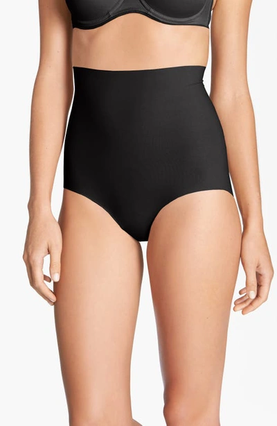 Commando Classic Control High-rise Shaping Briefs In Black