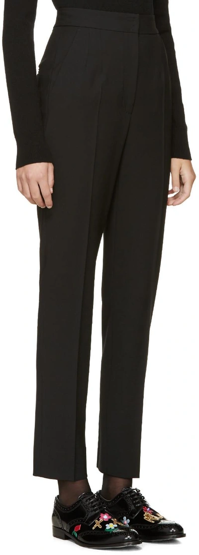 Shop Dolce & Gabbana Black Wool Trousers