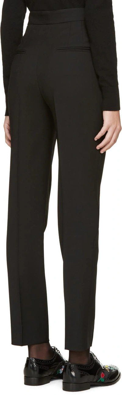 Shop Dolce & Gabbana Black Wool Trousers