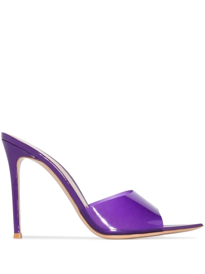 Shop Gianvito Rossi Elle 105mm Sandals In 紫色