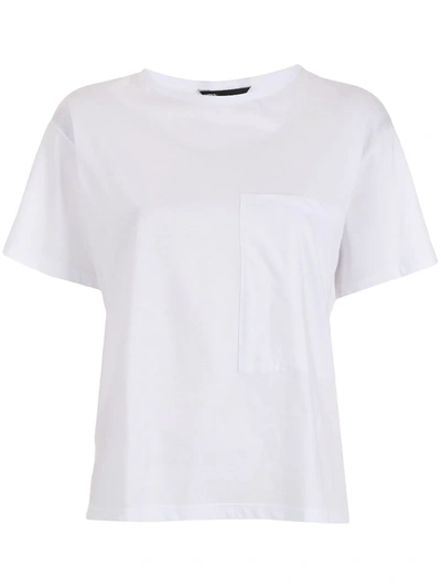 Shop Uma Raquel Davidowicz Chest Pocket T-shirt In 白色