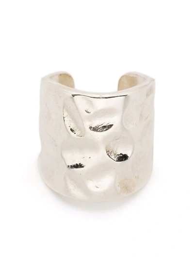 Emanuele Bicocchi Hammered Mid Ear Cuff In 银色