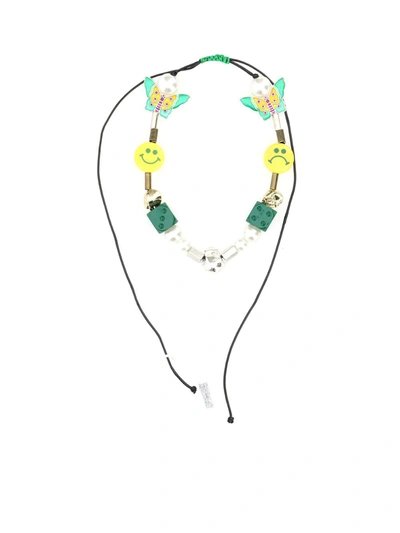 Shop Salute Necklaces In Green-yellow