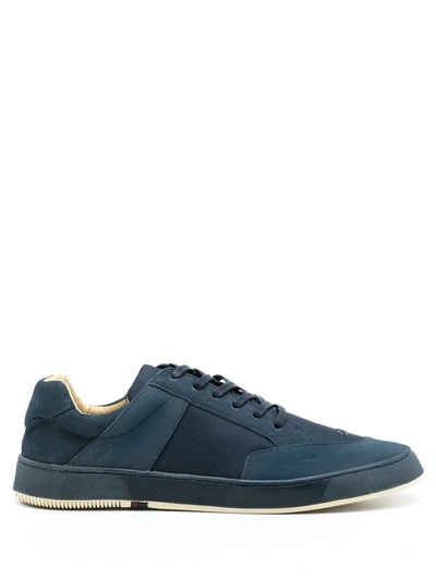Shop Osklen Soho Panelled Low-top Sneakers In Blau