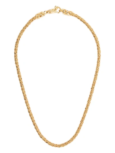 Shop Emanuele Bicocchi Torsion Chain Necklace In Gold