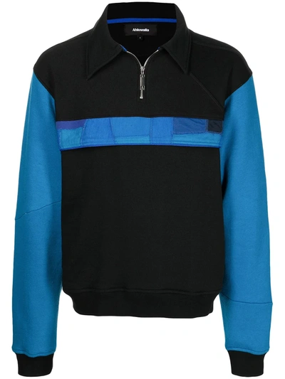 Shop Ahluwalia Billy Half-zip Sweatshirt In Schwarz