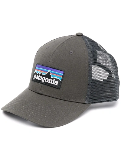 Shop Patagonia Logo-patch Mesh-panel Cap In Grau