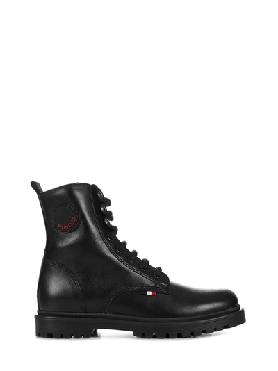 Shop Moncler Enfant Boots In Black