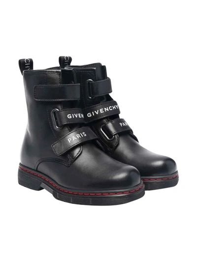 Shop Givenchy Unisex Black Combat Boots In Nero