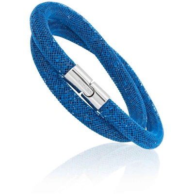 Shop Swarovski Stardust Capri Blue Ladies Double Bracelet 5184789
