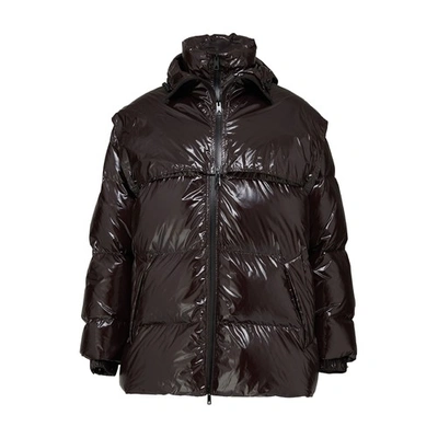 Shop Bottega Veneta Puffer Jacket In Cocoa