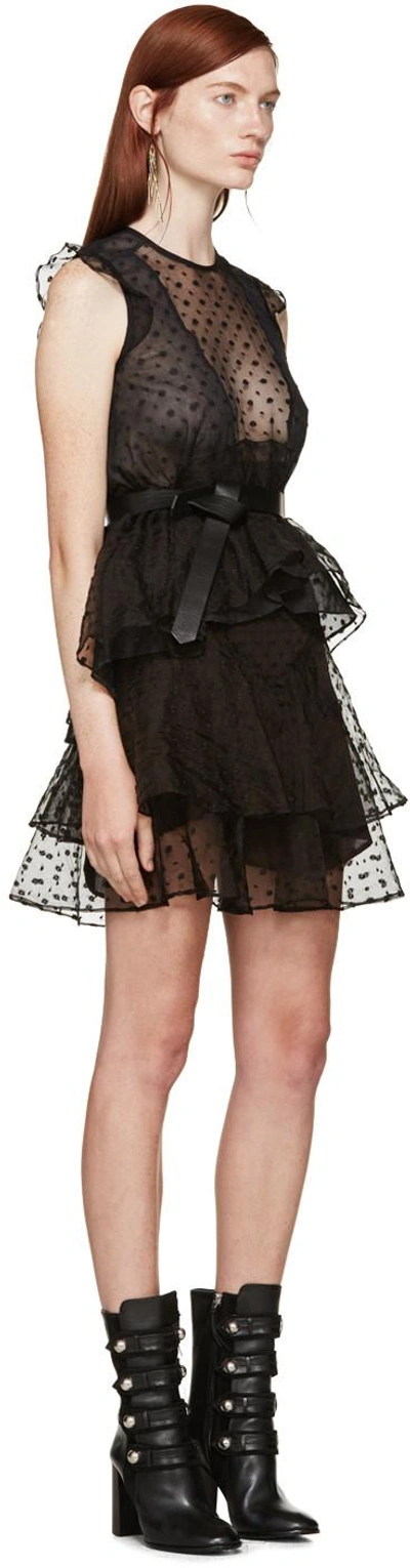 Shop Isabel Marant Black Flared Vadim Miniskirt