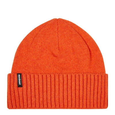 Shop Patagonia Brodeo Beanie In Orange