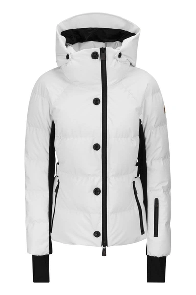 Shop Moncler Grenoble Guyane - Short Down Jacket In White