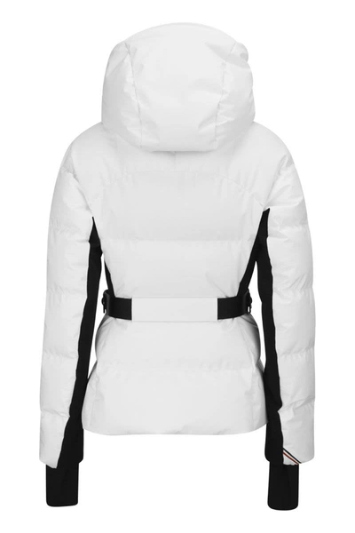 Shop Moncler Grenoble Guyane - Short Down Jacket In White
