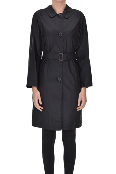 Shop 's Max Mara Timeless Nylon Trench Coat In Black