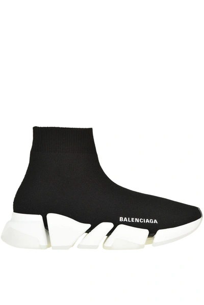 Shop Balenciaga Speed Sock Sneakers In Black