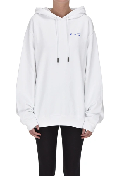 Shop Off-white Arrows Oversized Sweatshirt In White