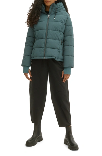 Noize Gracie Hooded Puffer Jacket In Atlantic