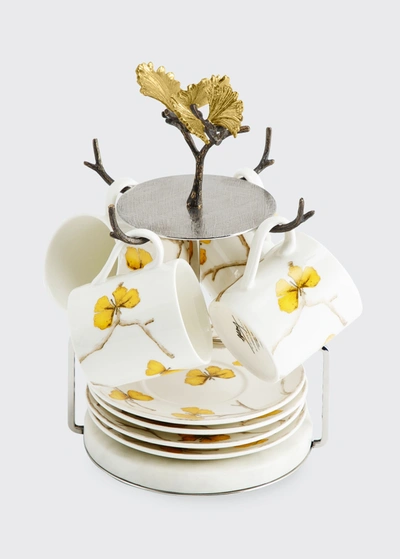 Shop Michael Aram Butterfly Ginkgo Demitasse Set With Stand