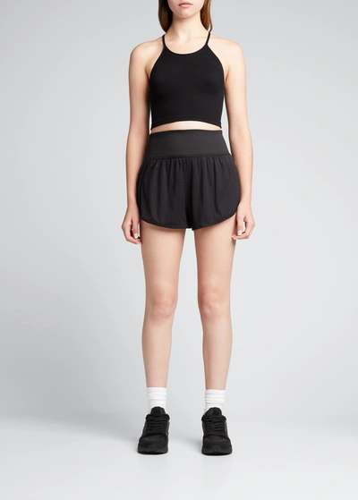 Shop Fp Movement By Free People Cropped Run Tank In Black
