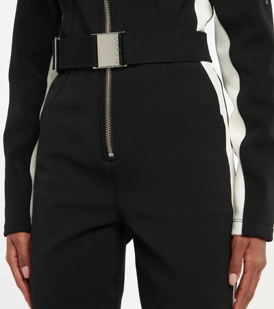 Cordova Signature In The Boot Belted Striped Ski Suit In Onyx
