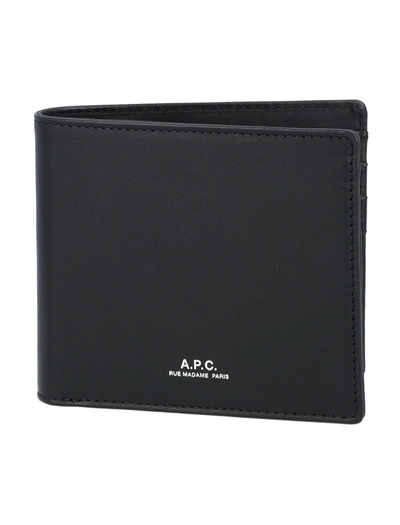 Shop Apc A.p.c. Aly Bifold Wallet In Black