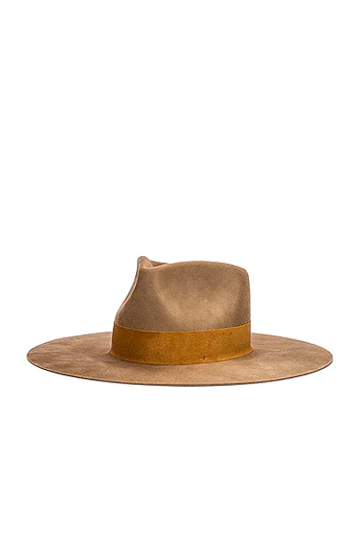 Shop Janessa Leone Tessa Hat In Wheat