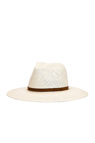 Shop Janessa Leone Paloma Packable Hat In Bleach