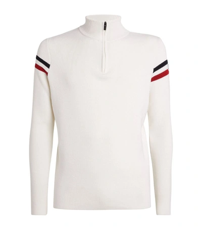 Shop Fusalp Half-zip Wengen Iv Sweater In White