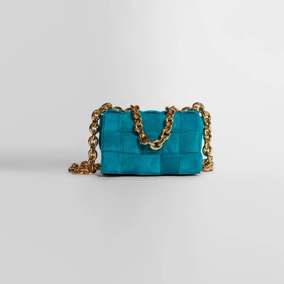 Shop Bottega Veneta Shoulder Bags In Blue