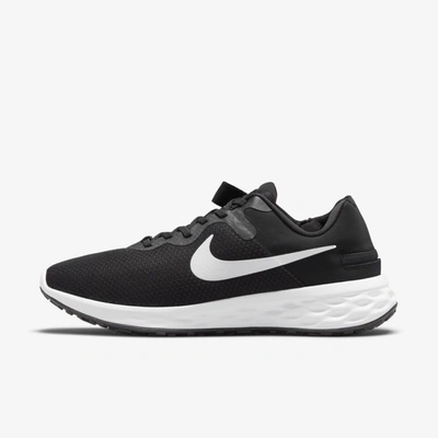 Shop Nike Men's Revolution 6 Flyease Easy On/off Road Running Shoes In Black