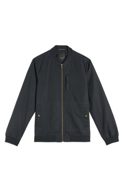 Shop Ted Baker Bars Canvas Jacket In Navy