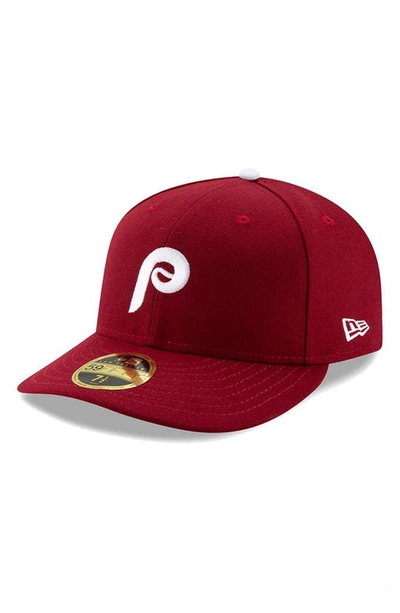 Shop New Era Philadelphia Phillies Authentic Collection Alternate 2 On-field Low Profile 59fifty Fitted H In Maroon