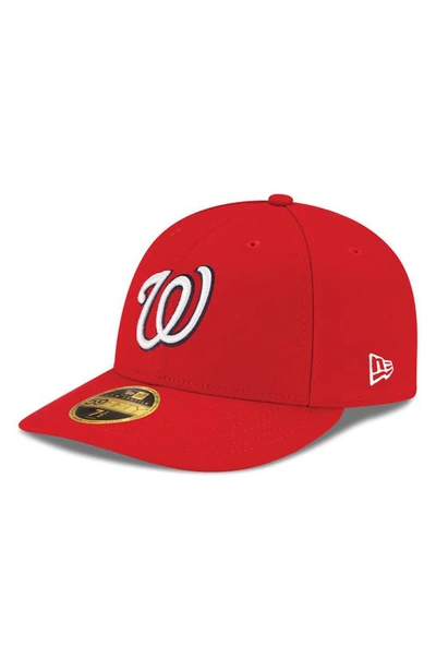 Shop New Era Red Washington Nationals Game Authentic Collection On-field Low Profile 59fifty Fitted Hat