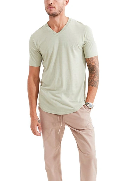 Shop Goodlife Triblend Scallop V-neck T-shirt In Seagrass
